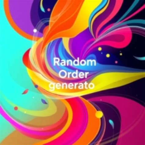 random order generator.